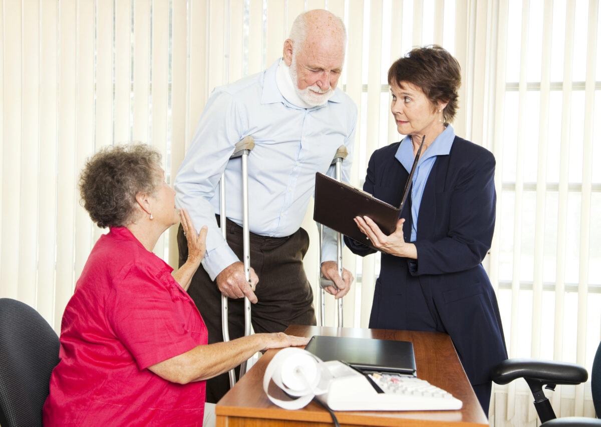 Injured Man with Lawyer